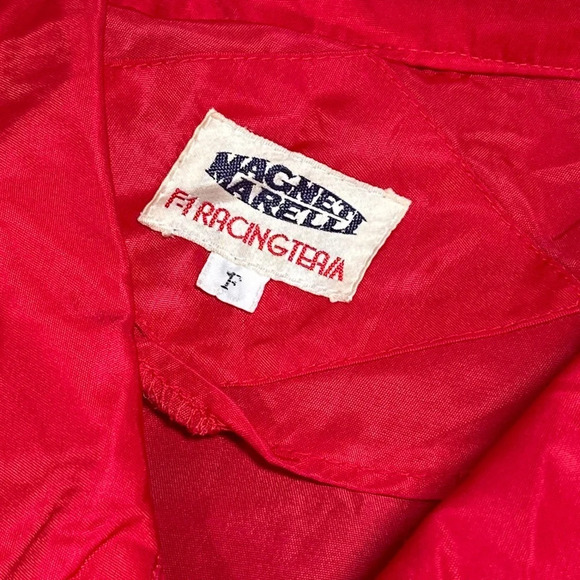 Vintage 90s Ferrari Magneti Marelli Red Windbreaker Jacket Mens One Size Large - Picture 4 of 13